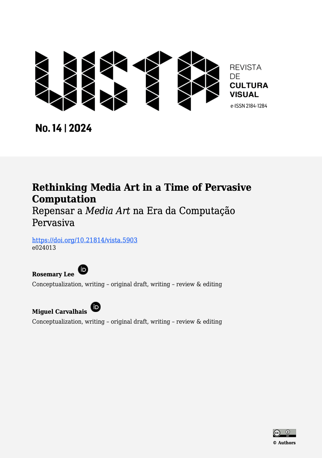 Rethinking Media Art in a Time of Pervasive Computation